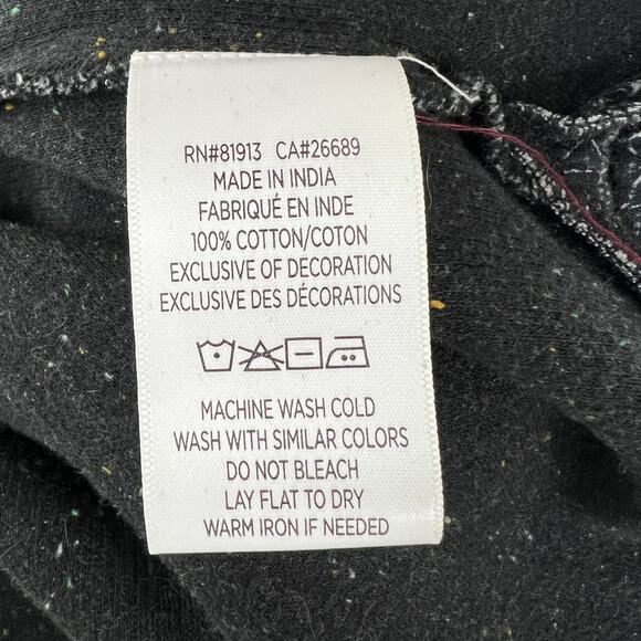 ROBERT GRAHAM Gray Cotton Classic Fit Quarter Zip Pullover Long Sleeve Top Sz M - Picture 8 of 9